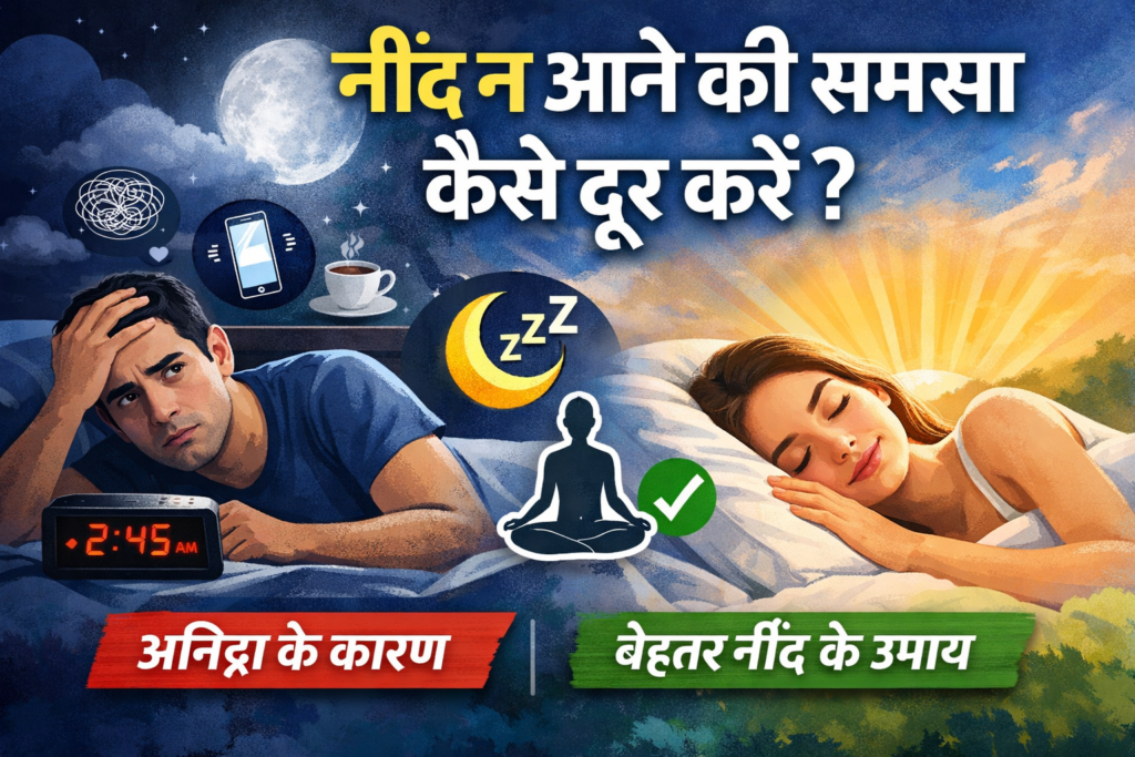 नींद न आने की समस्या कैसे दूर करें? (Insomnia Treatment & Sleep Improvement Tips)