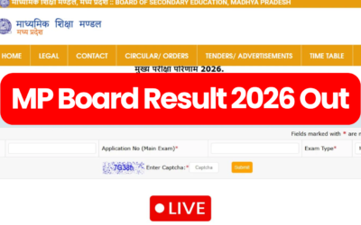MP Board Result 2026 Out Live: 10वीं-12वीं रिजल्ट जारी, Direct Link से तुरंत चेक करें